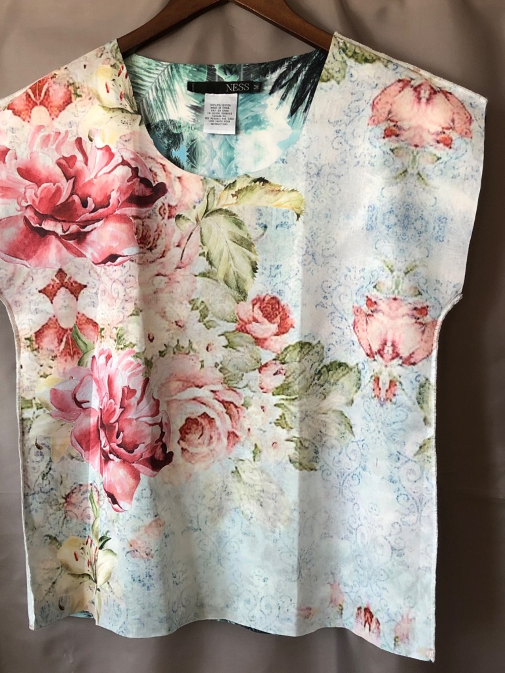 Floral And Tropical Dual Scenery Top
